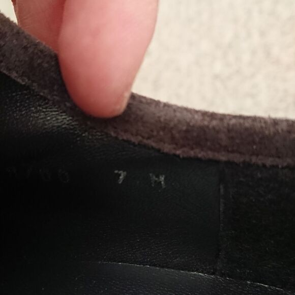 Stuart Weitzman gray lace up oxfords ankle bootie size 7M - Picture 9 of 12